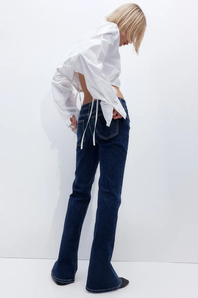 Flared Low Jeans - Thumbnail 3