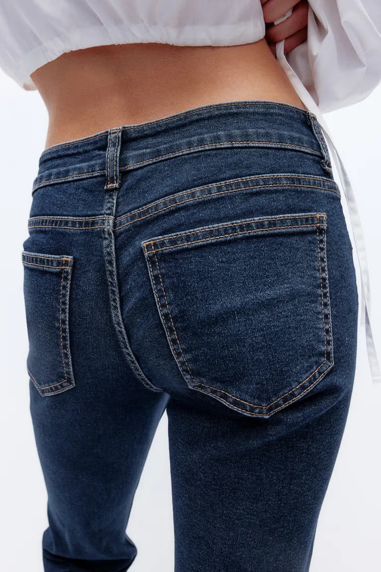 Flared Low Jeans - Thumbnail 4